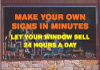 Changeable Sign Letters Static Cling Window Lettering Kits