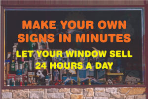 Static Cling Window Lettering Kits