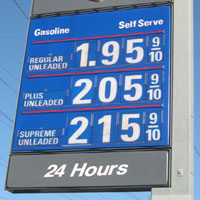 32 inch Gas Station Price Numbers