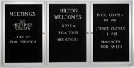 Indoor Aluminum Framed Lighted Directory Letter Boards