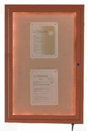 Indoor Wood Framed Lighted Enclosed Letter Boards