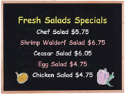 Black Chalkboard Menu