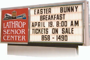Monument Mount Marquee Signs