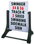 Swinger Sidewalk Signs