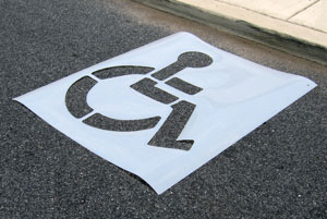 Handicapped Parking Stencils