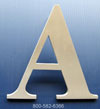 6 inch Aluminum Letter x 1/4 inch