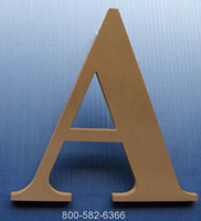5 inch Bronze Letter x 3/8 inch