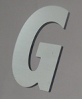 3 inch Metal Laminate Acrylic Sign Letter