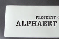 Mylar Stencil - 3/4 inch Letters