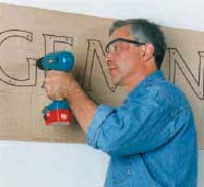 how to install building letters step two
