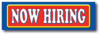 Now Hiring Vinyl Banner