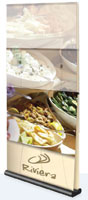 60 inch 2 Sided Retractable Banner Stand