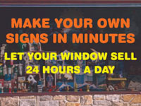 Static Cling Window Lettering Kits