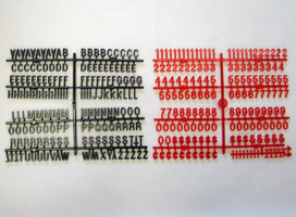 Coca Cola Menu Letters - 3/4 inch