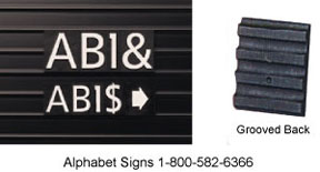 1 inch Grooved Magnetic Letter Kit