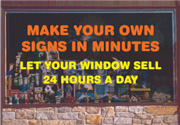 Static Cling Window Letters - 8 inch