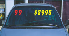 Static Cling Window Numbers - 7.5 inch