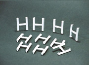 Bag of 100- 3/4 Helvetica Same  Characters