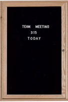 36W x 48H Indoor Wood Framed Lighted Letter Board