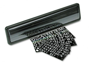 10W x 2H Magnetic Nameplate