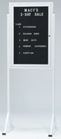 Lobby Pedestal Signs Double Pedestal Enclosed Sign Boards