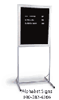 Lobby Pedestal Signs Double Pedestal Enclosed Sign Boards