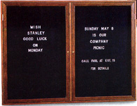 Indoor Wood Framed Lighted Enclosed Letter Boards