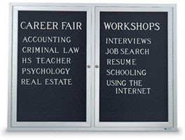 42W x 32H Outdoor Enclosed Letter Board