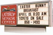 Deluxe Marquee Signs Monument Mount Marquee Signs