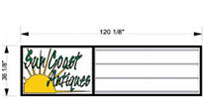 120W x 36H Wall Mount Marquee Sign