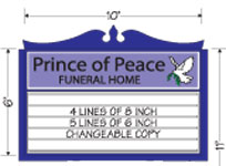 120W x 72H Wall Mount Marquee Signs