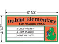 96W x 48H Double Pole Mount Marquee Signs