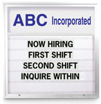 48W x 48H Single Sided Economy Marquee Sign