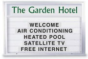 96W x 48H Single Sided Economy Marquee Sign
