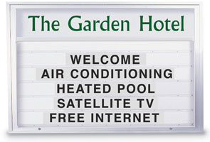 96W x 48H Single Sided Economy Marquee Sign