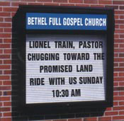 Century Church Marquee 48.5W x 52H