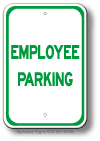 Employee Parking Sign