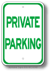 Private Parking Sign