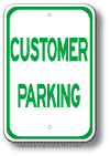Customer Parking Sign