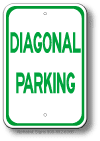 Diagonal Parking Sign