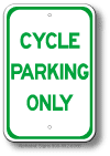 Cycle Parking Only Sign
