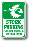 Stork Parking Sign