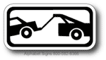Tow Away Graphic Placard Sign
