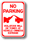No Parking Tow Away Symbol Sign