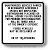 California State Placard Sign