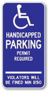 Connecticut State Handicap Sign