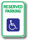 Delaware State Handicap Sign