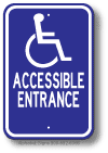 Accessible Entrance Sign