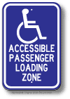 Accessible Passenger Loading Zone Sign
