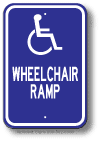 Handicap Wheelchair Ramp Sign